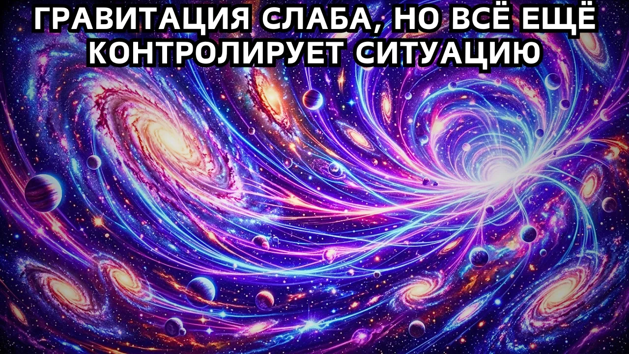 Вот почему гравитация — самая слабая сила, но именно она управляет Вселенной.