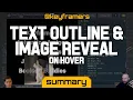 Text Outline Image Reveal on Hover SUMMARY from Image Hover Navigation keyframers 3 12 3