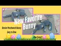 New Favorite Bunny Adorable Denim and Patchwork Bunny Easy to Sew Easter Bunny