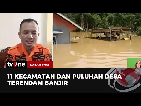 Penampakan Banjir Parah di Nunukan, Merendam Hingga Atap Rumah
