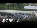 Slabs of concrete swept up in Santa Monica Channel after powerful winter storms