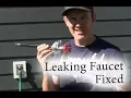 How to an outdoor frost-free faucet