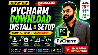 PyCharm Download Setup Python Tutorial for Class 10 11 12
