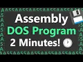 Making Assembly Hello World DOS Program in 2 Minutes