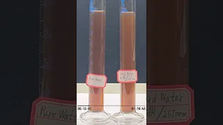 MN3015 solubility test in 15 dH 267ppm hard water - one hour
