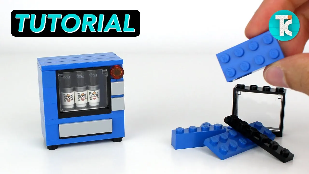 How to make a mini Lego Vending machine that works - easy tutorial. 