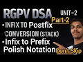 Infix to Postfix Prefix Polish Notation Stack Application Part-2 Data Structure