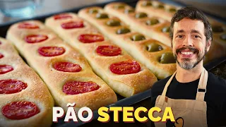 PÃO STECCA: É só cortar e esticar! Receita de pão rústico muito fácil de fazer