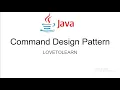 Command Design Pattern in java