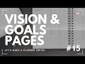 Creating Vision Goals Planner Pages - Episode 15