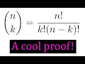 My favorite proof of the n choose k formula