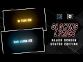 Glowing Text Effect Node Black Screen Whatsapp Status Editing Creative Raj