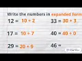 Numbers in expanded form up to 50