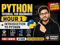 Python Tutorial for Beginners Tutorial 1 Introduction to Python CDP Course Hindi