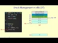 Stack Management in 32 bit x86 Architecture