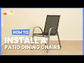How to Install the Stackable Patio Dining Chairs Set 42976803