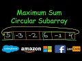 Maximum Sum Circular Subarray Leetcode