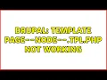 Drupal Template page--node-- id tpl php not working