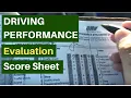 Understanding Driving Performance Evaluation Score Sheet - DMV California