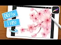 Download Lagu Draw this Beautiful Cherry Blossom! (with Procreate default Brushes!) | EASY PROCREATE Tutorial