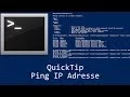 QuickTip - Batch Ping IP Adresse Batch Tutorials ping ip address