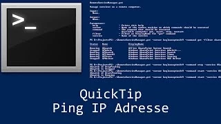 QuickTip - Batch Ping IP Adresse Batch Tutorials ping ip address