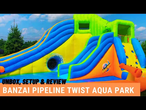 Download MP3 Banzai Pipeline Twist Aqua Park Unbox, Setup \u0026 Review #waterslide 👍 💥