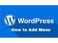 How To Add Menu in Wordpress php wordpress tutorials