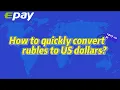 How to quickly convert Russian Rubles to the US Dollars