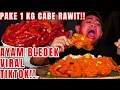 KEPEDESAN MAKAN  AYAM BLEDEK VIRAL DI TIKTOK PAKE 1 KG CABE RAWIT SYAITON!!
