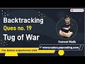 Minimum Subset Sum Difference Explained Tug Of War Recursion and Backtracking in JAVA
