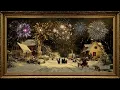 Lagu Homeward for New Year's Eve, Vintage Oil Painting | Gold Framed TV Art Screensaver with Music