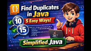 Java Interview Question Find Duplicates Numbers Using Java 8 Streams 5 Approaches