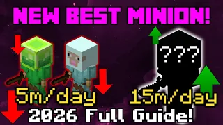 The NEW BEST Minion Setup Hypixel Skyblock