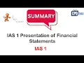 Lagu IAS 1 Presentation of Financial Statements: Summary - applies in 2026