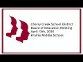 Board of Education Meeting April 13th 2026