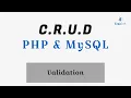 crud using php and mysql - validation Arabic