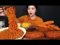 Download Lagu SUB)Cheese Roll Cutlet, Buldak Noodles and Deep-fried Shrimp Mukbang ASMR Korean Eating Sound