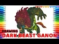Drawing Zelda Dark Beast Ganon Drawing Coloring Pages for Kids