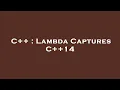 C Lambda Captures C 14