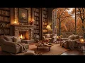 Download Lagu Cozy Fireplace Crackle and Piano Music for Stress Relief 🔥 🍁 Peaceful Autumn Room Ambience