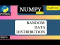 NumPy Random Data Distribution arvindprogramming
