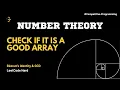 Check If It Is a Good Array LeetCode 1250 Hard Bezout s Identity GCD Explained