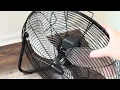 Utilitech 20 High Velocity Fan Review - Power Noise Airflow Test