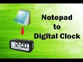 How To Create Your Own Computer Digital Clock Using Notepad