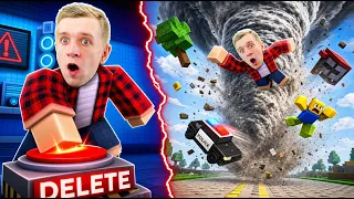 Опасная кнопка в ROBLOX! Как выжить, когда надвигается Смерч?!