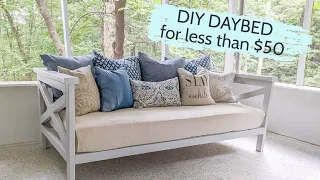 DIY Daybed How to Build a Daybed for less than 50