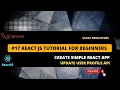 React Tutorial for Beginners Create Simple React App Update User Profile API via Laravel 9