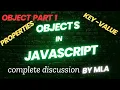 Objects in javascript definition properties methods dot notation and bracket notation