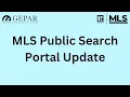 GEPAR MLS Public Search Portal Update